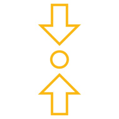 Dikey kontur vektör simge sıkıştırmak