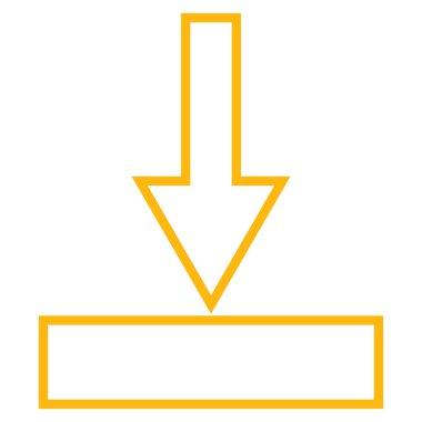 Kontur vektör simgesi itmek