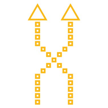 Anahat vektör simge yukarı okları shuffle