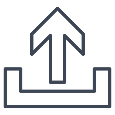 Kontur vektör simge yüklemek