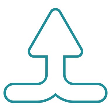 Anahat vektör simge yukarı ok birleştirmek