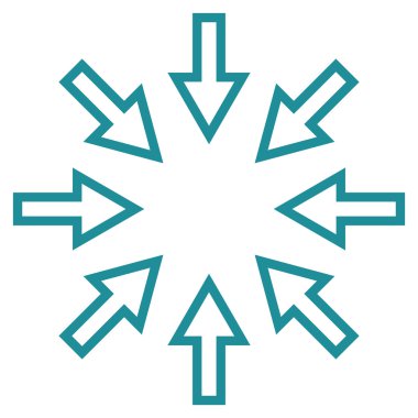 Kompakt okları satırı vektör simgesi ince