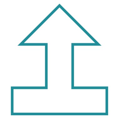 Anahat vektör simge yukarı ok bağlanmak