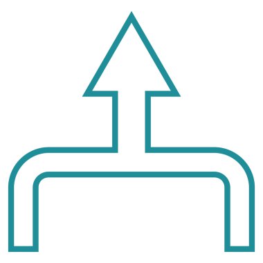 Anahat vektör simge yukarı ok bağlanmak