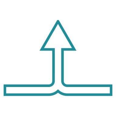 Anahat vektör simge yukarı ok bağlanmak