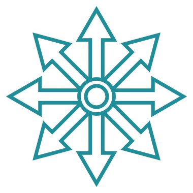 Oklar anahat vektör simgesini genişletin