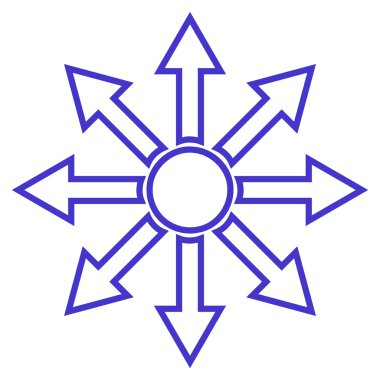 Oklar ince çizgi vektör simgesini genişletin