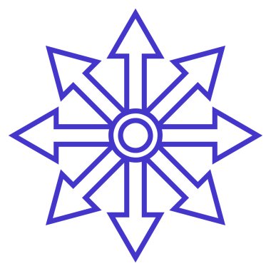 Oklar kontur vektör simgesini genişletin