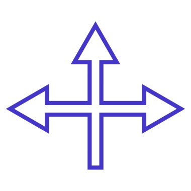 Kavşak okları vektör simge kontur