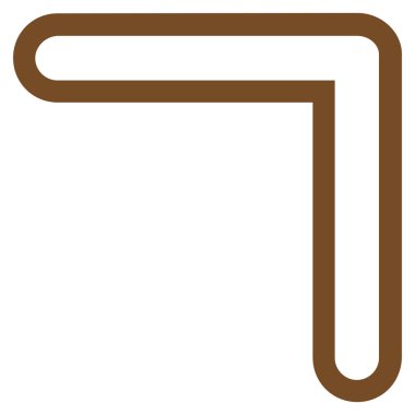 Kontur vektör simge yukarı ok ucu