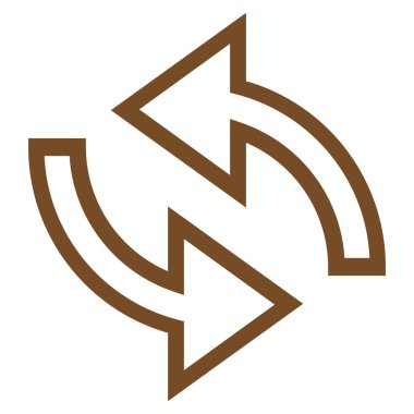 Update okları kontur vektör simgesi