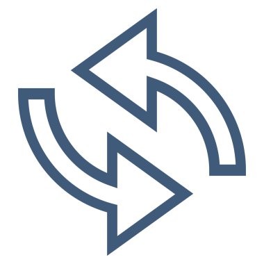 Update okları ince çizgi vektör simgesi