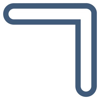 Anahat vektör simge yukarı ok ucu