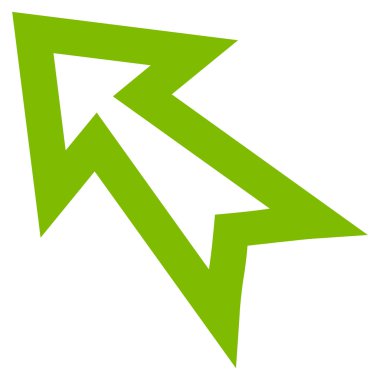 Anahat vektör simge kadar sol ok