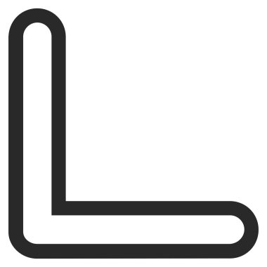 Ok ucu anahat vektör simgesi yaptı