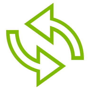 Update okları kontur vektör simgesi