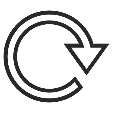 Döndür şu kontur vektör simgesi