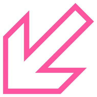 İnce çizgi vektör simgesi sol ok