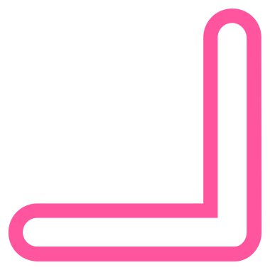 Kontur vektör simgesi aşağı ok ucu