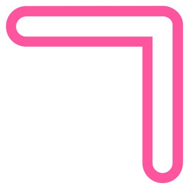 Kontur vektör simge yukarı ok ucu