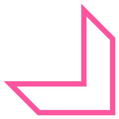 Kontur vektör simgesi aşağı ok ucu