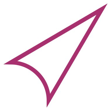 İnce çizgi vektör simge yukarı ok ucu