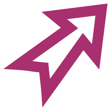 Kontur vektör simgesini sağ yukarı ok