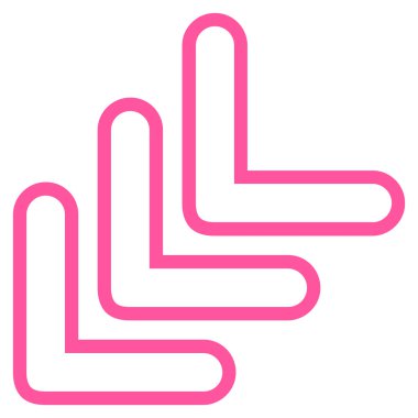 Üçlü işaretçi ince çizgi vektör simgesi yaptı