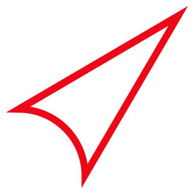 İnce çizgi vektör simge yukarı ok ucu