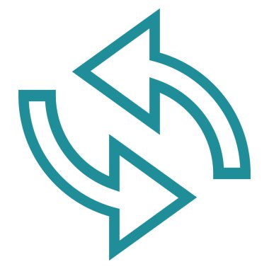 Update okları kontur vektör simgesi