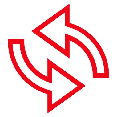 Update okları anahat vektör simgesi