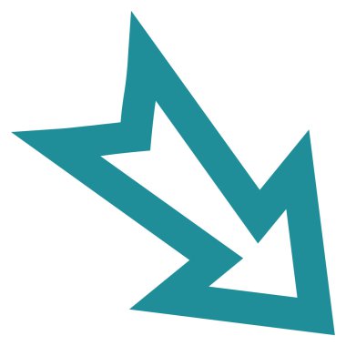 Şu ince çizgi vektör simgesi aşağı ok