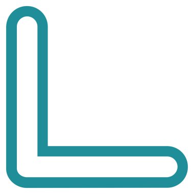 Ok ucu anahat vektör simgesi yaptı