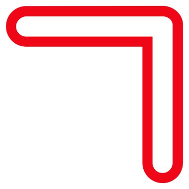 İnce çizgi vektör simge yukarı ok ucu