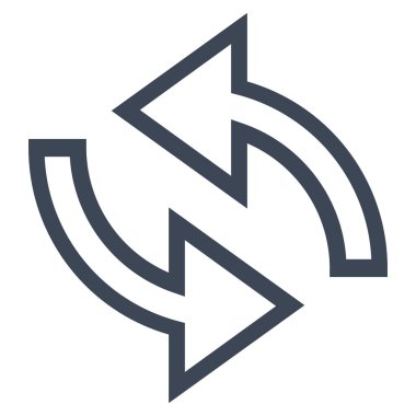 Update okları anahat vektör simgesi