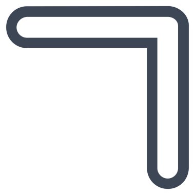 Anahat vektör simge yukarı ok ucu