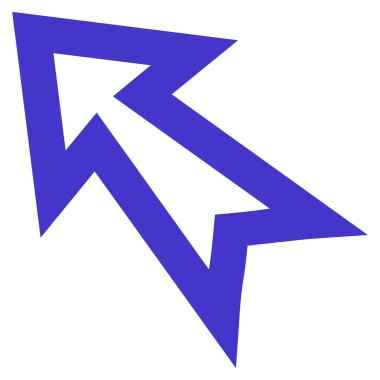 Anahat vektör simge kadar sol ok