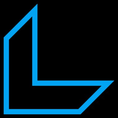 Ok ucu anahat vektör simgesi yaptı