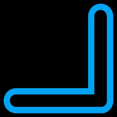 İnce çizgi vektör simgesi aşağı ok ucu