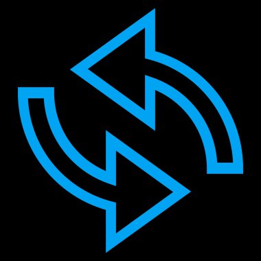 Update okları kontur vektör simgesi