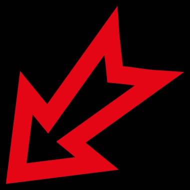 Anahat vektör simgesi sol ok