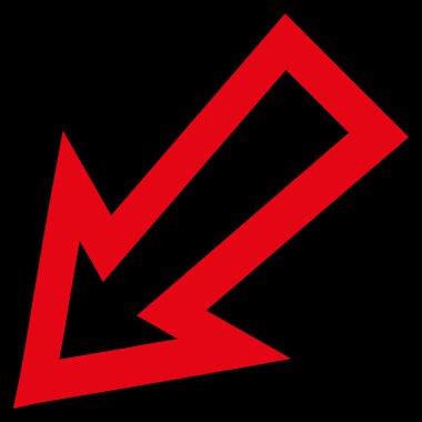 Anahat vektör simgesi sol ok