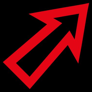 İnce çizgi vektör simgesi sağ yukarı ok