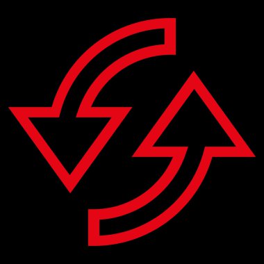 Oklar anahat vektör simge Yenile