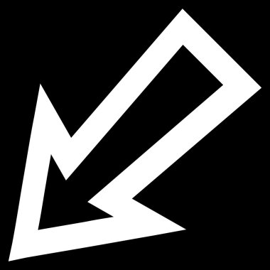 Kontur vektör simgesi sol ok