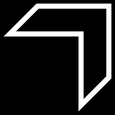 Anahat vektör simge yukarı ok ucu