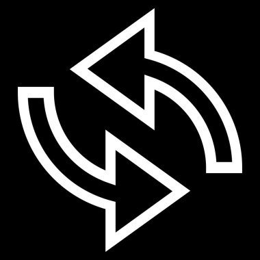 Update okları anahat vektör simgesi