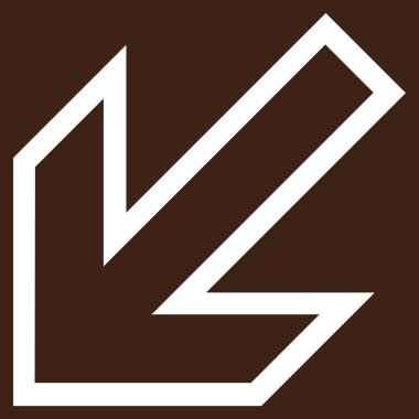 İnce çizgi vektör simgesi sol ok