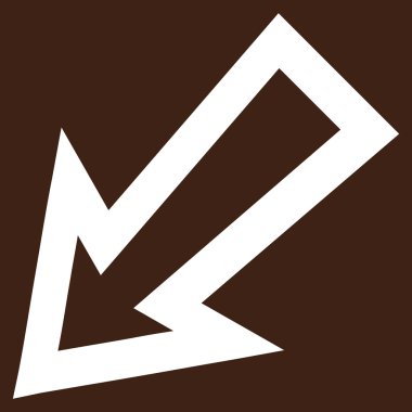 Anahat vektör simgesi sol ok