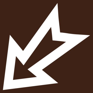 Kontur vektör simgesi sol ok